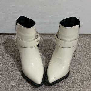 White Pointed Boots